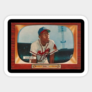 Hank Aaron 1955 Bowman Sticker